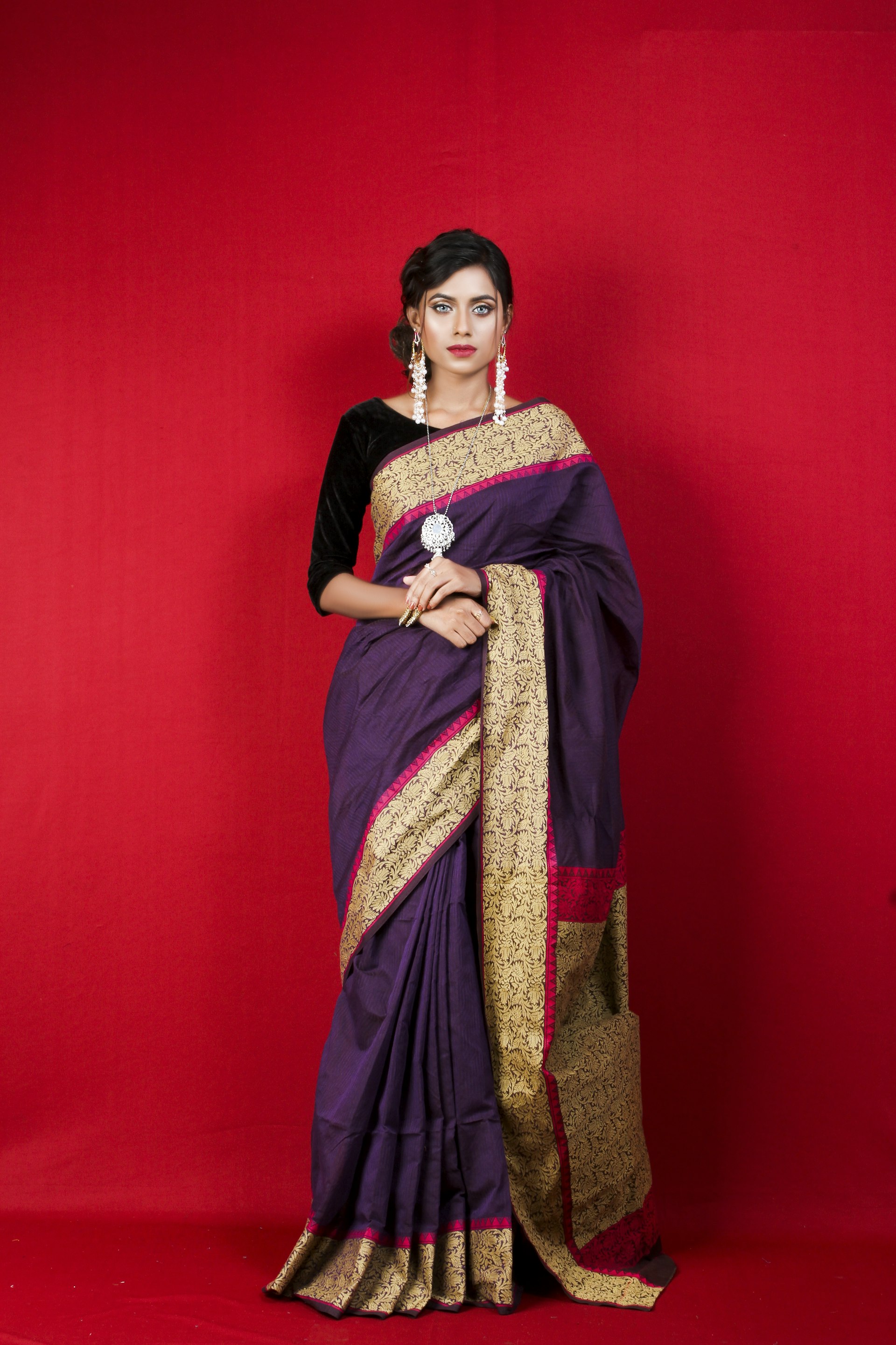Traditional South Indian Muhurtham Bride